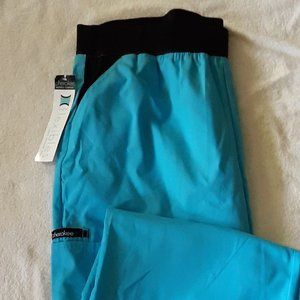 Cherokee Turquoise Scrub Pants Flexibles Size L